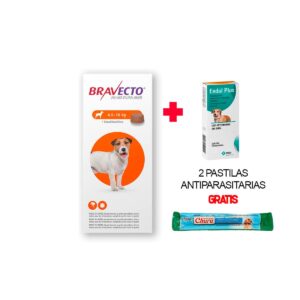 ANTIPULGAS PARA PERRO BRAVECTO 250 MG (4.5 a 10 KG) - CAJA x 1 TABLETA