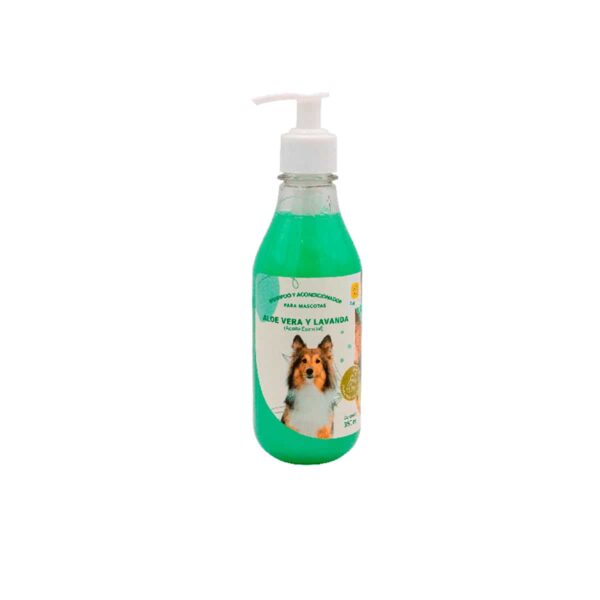 SHAMPOO PARA PERROS PETLINE ALOE Y LAVANDA - FRASCO x 350 ML