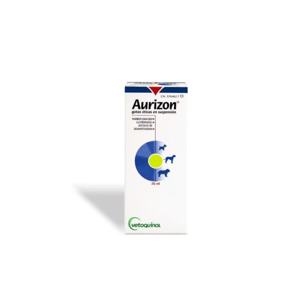 GOTAS ÓTICAS EN SUSPENCIÓN PARA PERROS AURIZON CTT FL - FRASCO x 20 ML