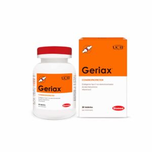 VITAMINAS PARA PERROS Y GATOS GERIAX - FRASCO x 30 TABLETAS