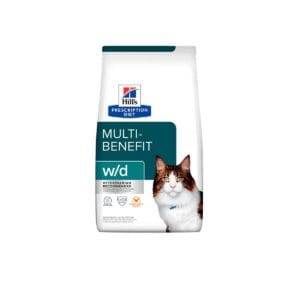 ALIMENTO SECO MEDICADO PARA GATOS HILLS PD FELINE W/D MULTI BENEFICIOS (POLLO) - BOLSA x 1.8 KG