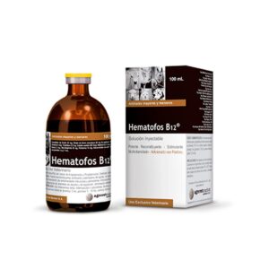 VITAMINAS PARA PERROS, GATOS Y ANIMALES DE PRODUCCIÓN HEMATOFOS B12 - FRASCO x 100 ML