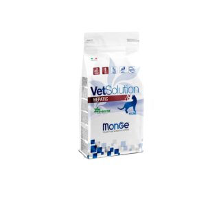 ALIMENTO SECO MEDICADO PARA GATOS MONGE VETSOLUTION FELINE HEPATIC - BOLSA x 1.5 KG