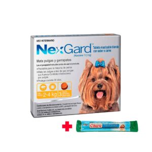 ANTIPULGAS PARA PERRO NEXGARD 11.3 MG (2 -a4 KG) - CAJA x 3 TABLETAS