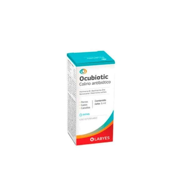 ANTIBIOTICO  OFTALMICO PARA PERROS Y GATOS OCUBIOTIC - GOTERO x 5 ML