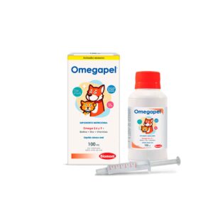 VITAMINAS PARA PERROS Y GATOS OMEGAPEL - FRASCO x 100 ML