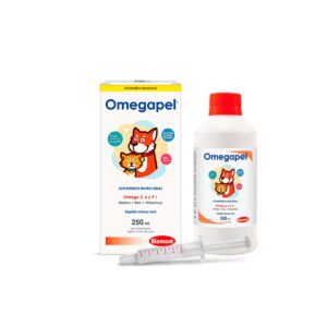 VITAMINAS PARA PERROS Y GATOS OMEGAPEL - FRASCO x 250 ML