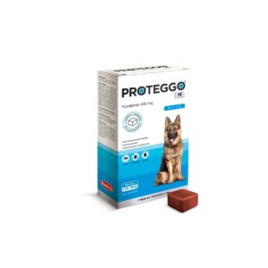 ANTIPULGAS PARA PERRO PROTEGGO M 400 MG (20 a 40 KG) - CAJA x 1 TABLETA