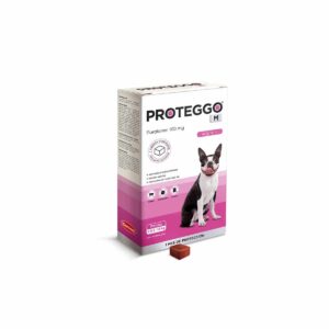 ANTIPULGAS PARA PERRO PROTEGGO M 100 MG (4.5 a 10 KG) - CAJA x 1 TABLETA
