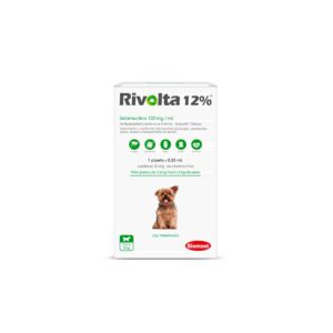 ANTIPULGAS PARA PERRO RIVOLTA 12 % X 0.25 ML (2.6 a 5 KG.) - CAJA x 1 PIPETA