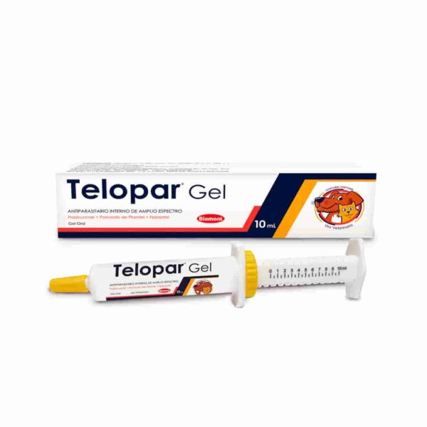 ANTIPARASITARIO PARA PERROS Y GATOS TELOPAR GEL ORAL - CHISGUETE X 10 ML
