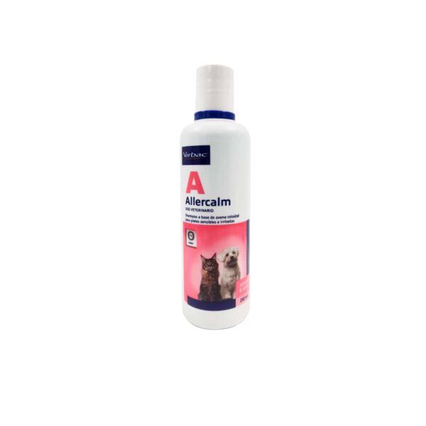 SHAMPOO MEDICADO PARA PERRO Y GATO ALLERCALM - FRASCO x 250 ML