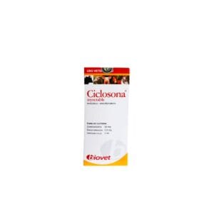 ANTIBIÓTICO Y ANTIINFLAMATORIO PARA PERROS, GATOS Y ANIMALES DE PRODUCCIÓN CICLOSONA INY - FRASCO x 10 ML