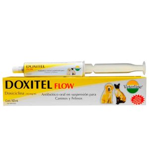 ANTIBIÓTICO PARA PERROS Y GATOS DOXITEL FLOW 200 MG - CHISGUETE x 10 ML