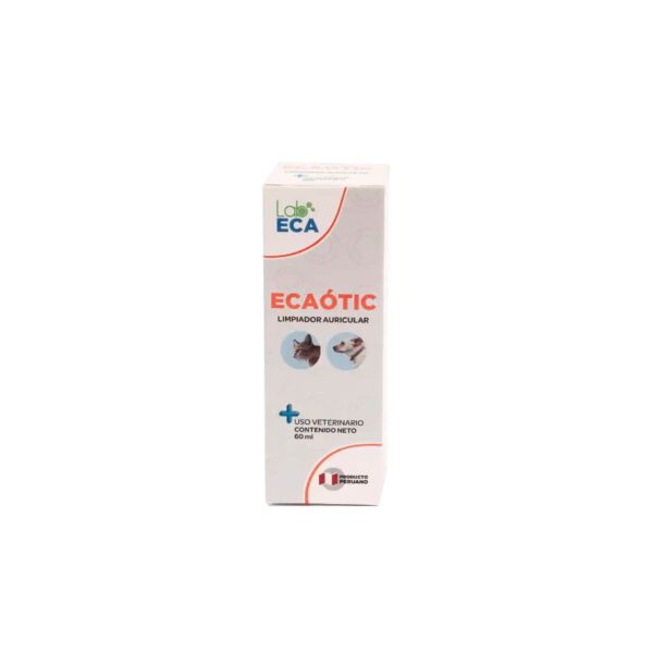 LIMPIADOR ÓTICO PARA PERROS Y GATOS ECAOTIC - FRASCO X 60 ML