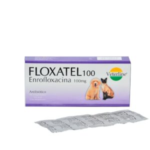 ANTIBIÓTICO PARA PERROS Y GATOS FLOXATEL 100 MG - BLISTER x 10 UNID