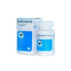 ANTIPARASITARIO PARA AVES GALLIVERM SUPER - FRASCO X 100 TAB