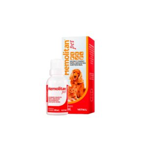 VITAMINAS PARA PERROS, GATOS Y OTRAS MASCOTAS HEMOLITAN PET - FRASCO x 60 ML