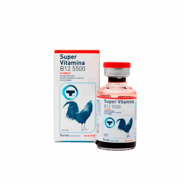 VITAMINAS PARA AVES SUPER VITAMINA B12 5500 - FRASCO X 30 ML