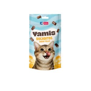 SNACK PARA GATOS YAMIS BOCADITOS (POLLO) - SOBRE x 60 GR