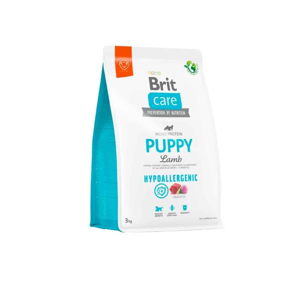 ALIMENTO SECO PARA PERROS BRIT CARE CACHORRO HYPOALLERGENIC (CORDERO) - BOLSA x 3 KG