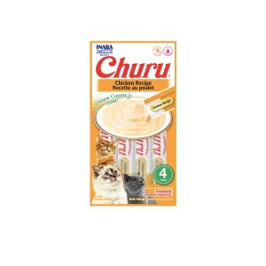SNACK PARA GATOS CHURU POLLO - SOBRE x 4 TUBOS