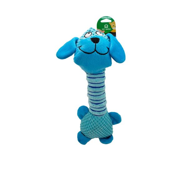 JUGUETE PELUCHE PERRITO CUELLO LARGO PET SHOW - 30 x 10 CM I JUGUETES PARA PERRO