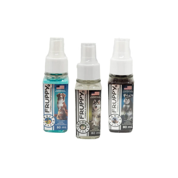 PERFUME HIPOALERGÉNICO PARA PERROS Y GATOS FRUPPY (MACHO) - FRASCO X 80 ML
