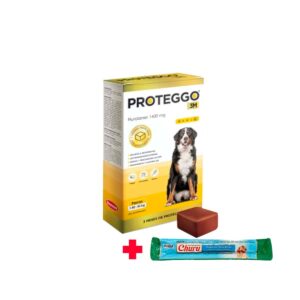 ANTIPULGAS PARA PERRO PROTEGGO 3M 1400 MG (40 a 56 KG) – CAJA x 1 TABLETA