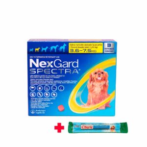 ANTIPULGAS PARA PERRO NEXGARD SPECTRA S ( 3.5 - 7.5 KG ) - CAJA X 3 UNID