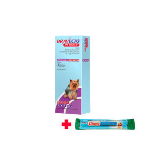 Bravecto 1M Triple 1.27–2.5 kg - Caja x 3 unid