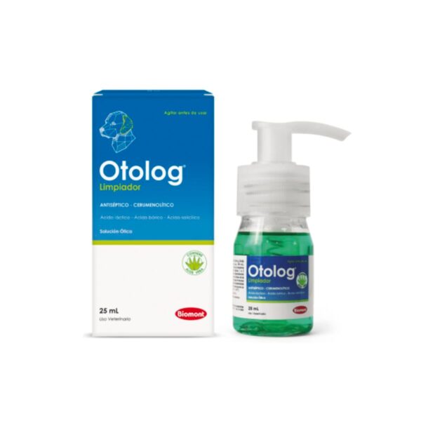 LIMPIADOR ÓTICO PARA PERROS Y GATOS OTOLOG - FRASCO X 25 ML