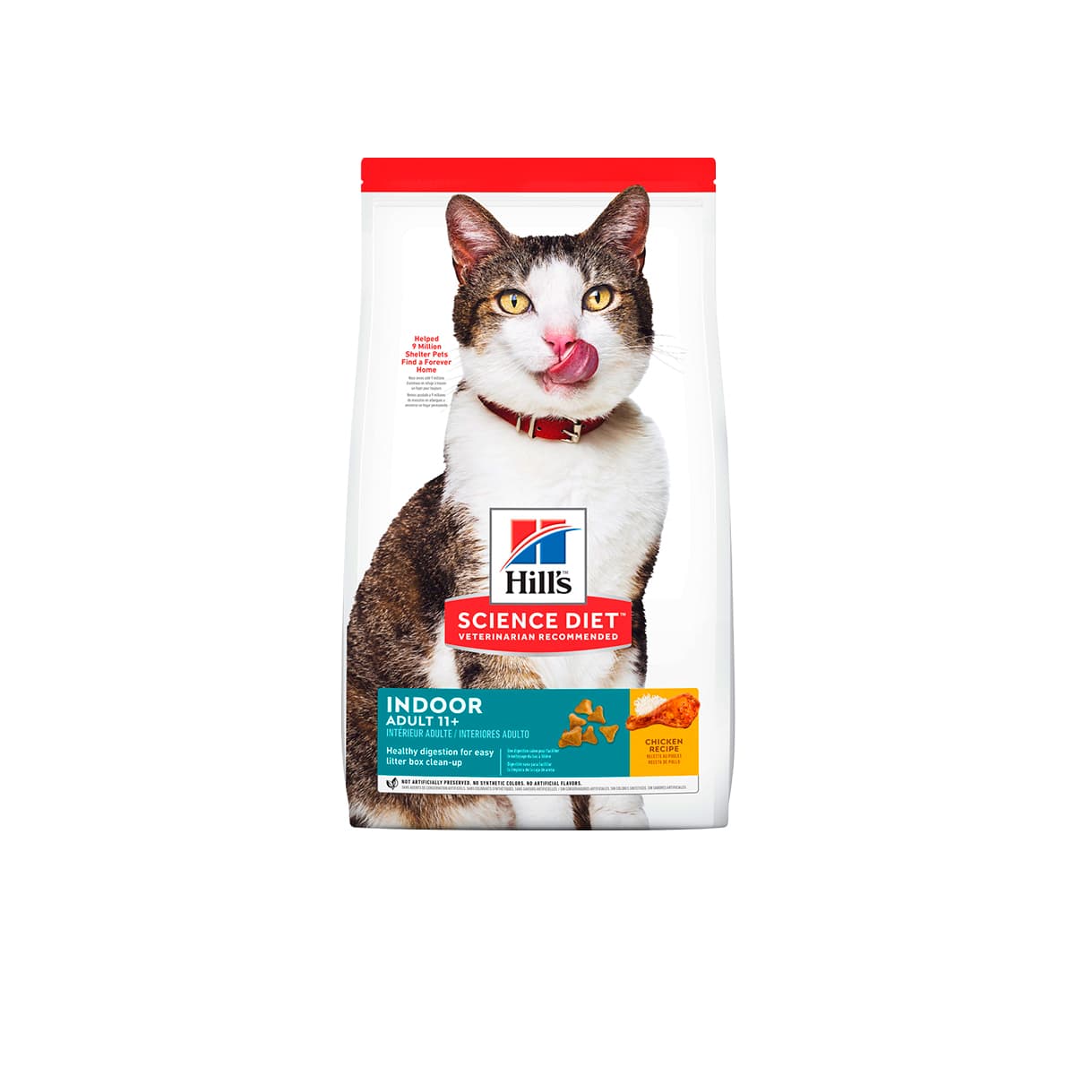 ALIMENTO SECO PARA GATOS HILLS SD FELINE ADULTO INDOOR +11 (POLLO)- BOLSA X 1.8 KG