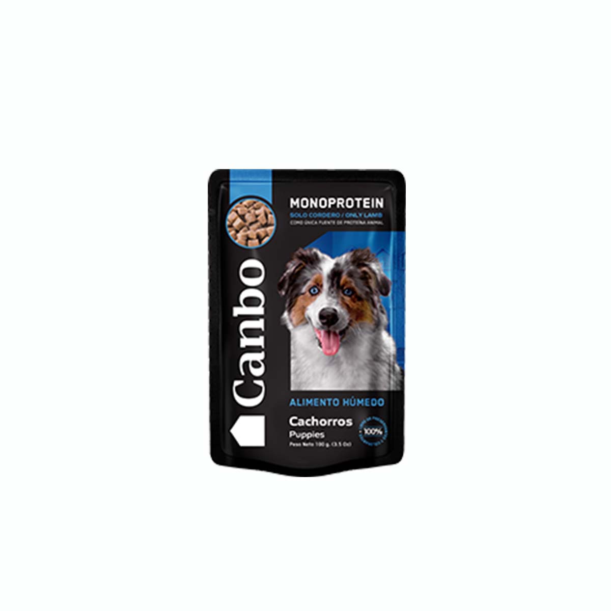 CANBO POUCH Alimento Húmedo Perro Cachorro trocitos en salsa cordero 100 g | Farmascota