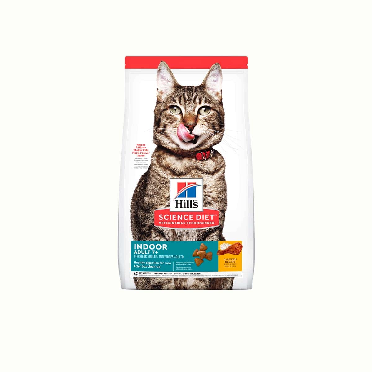 ALIMENTO SECO PARA GATOS HILLS SD FELINE ADULTO INDOOR +7 (POLLO)- BOLSA X 1.8 KG